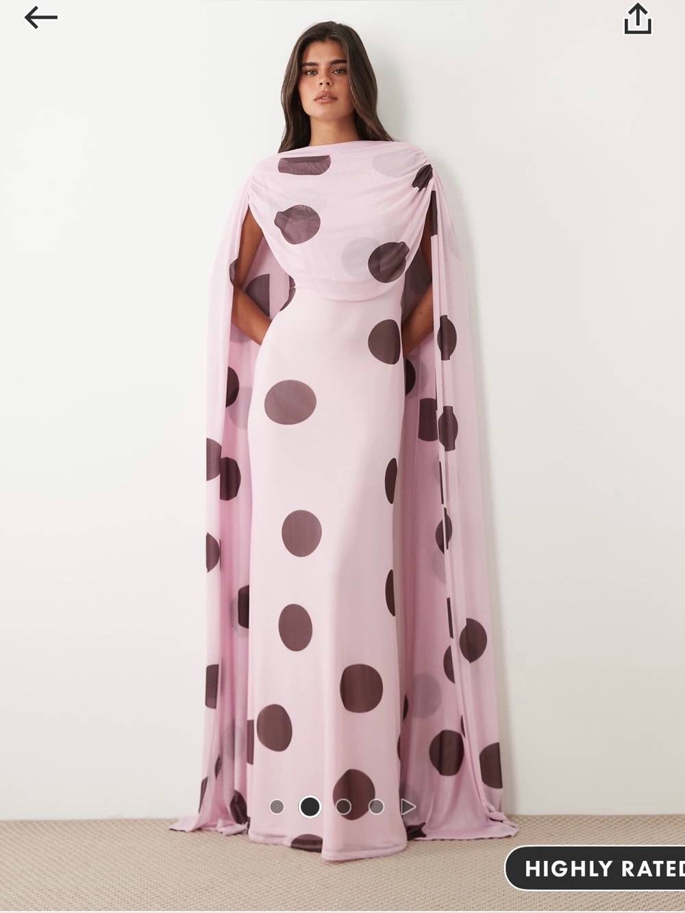 Cape Maxi Dress